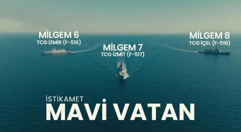 Üç İstif Sınıfı Fırkateyn Birlikte Seyir Yaptı